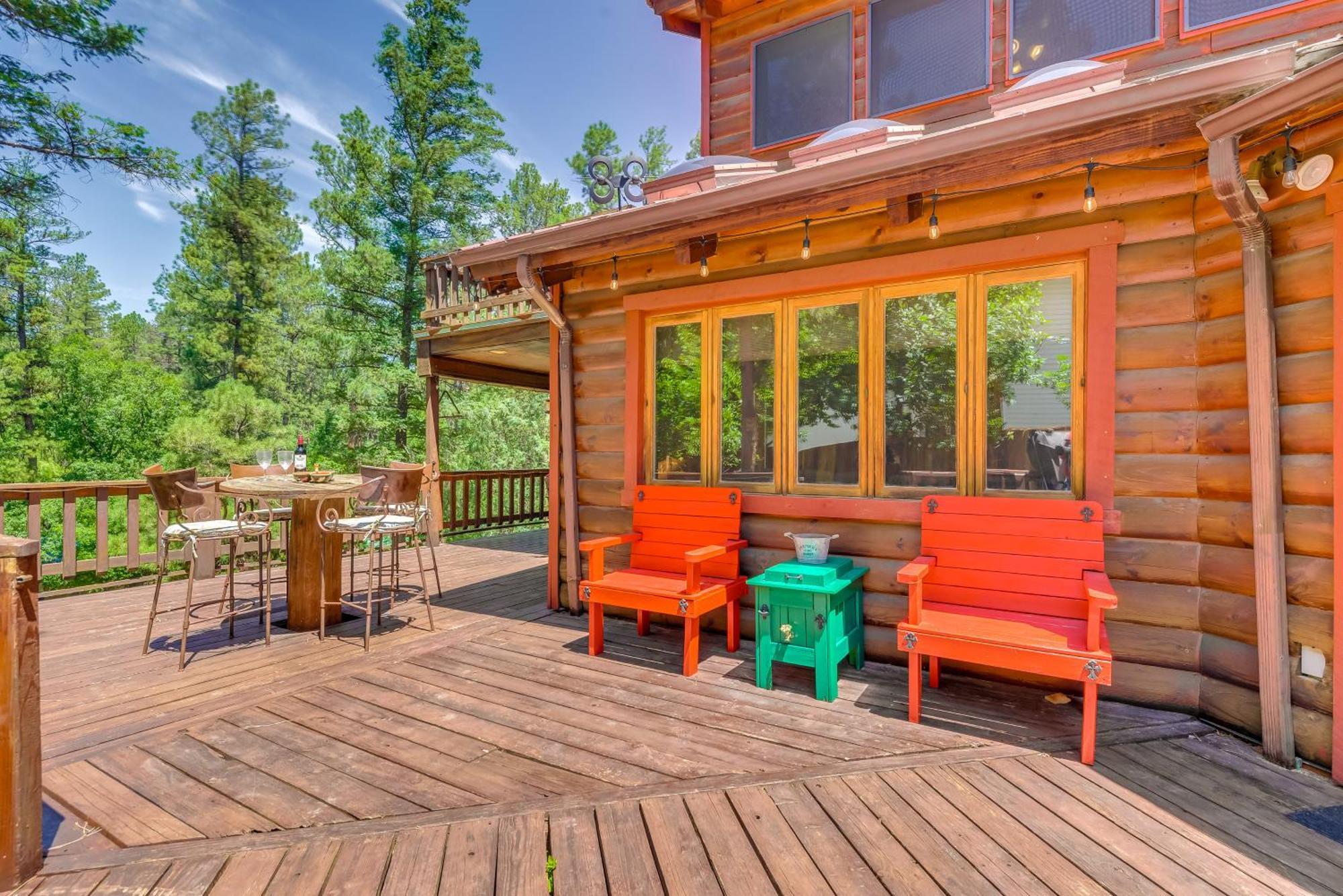 Unique Bear Country Cabin In Ruidoso With Hot Tub! Zewnętrze zdjęcie