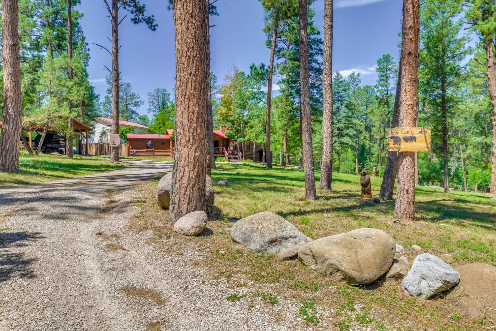 Unique Bear Country Cabin In Ruidoso With Hot Tub! Zewnętrze zdjęcie
