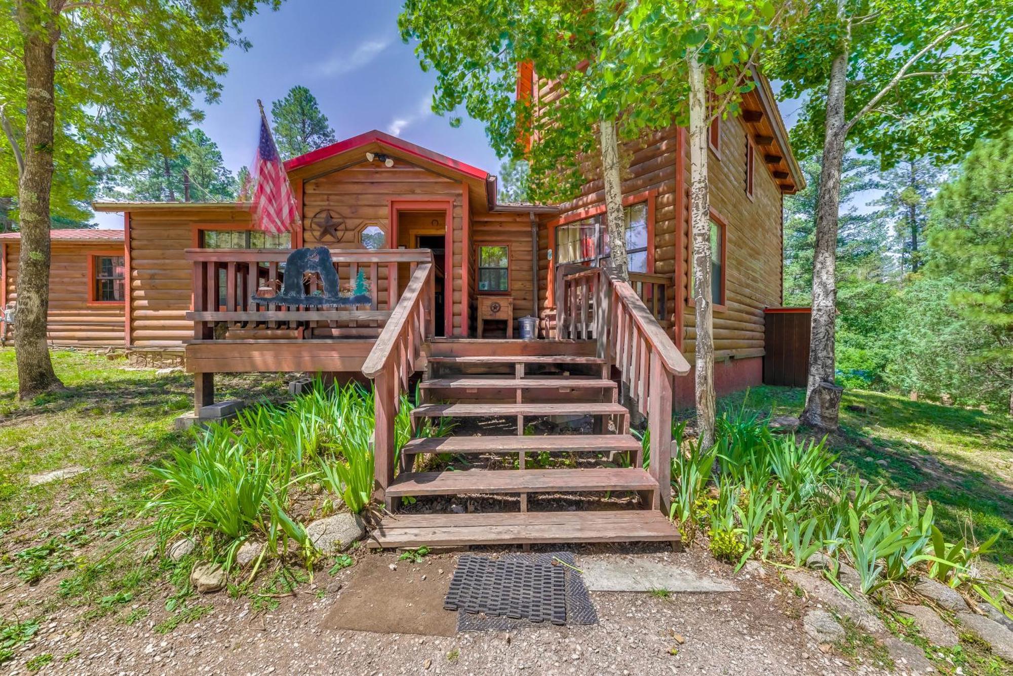 Unique Bear Country Cabin In Ruidoso With Hot Tub! Zewnętrze zdjęcie